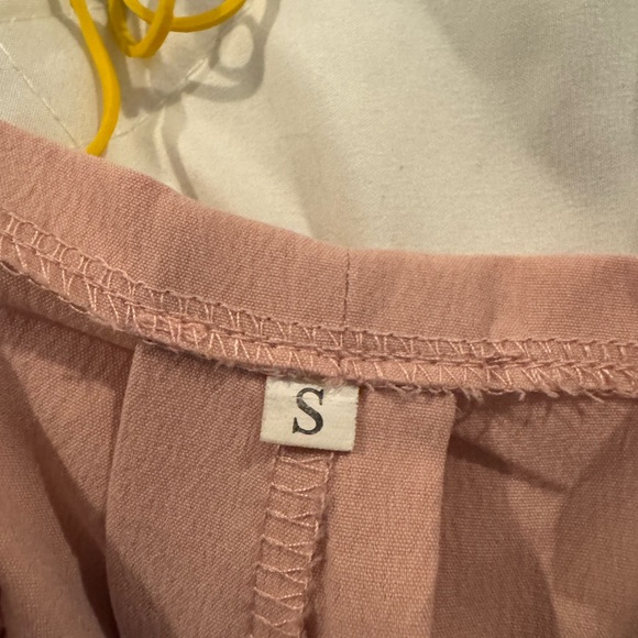 Pink wide leg overalls - Picture 3 of 3